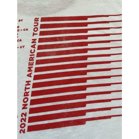 The Killers Imploding The Mirage 2022 Tour Ringer T-shirt XL White Red Cotton - Picture 7 of 9